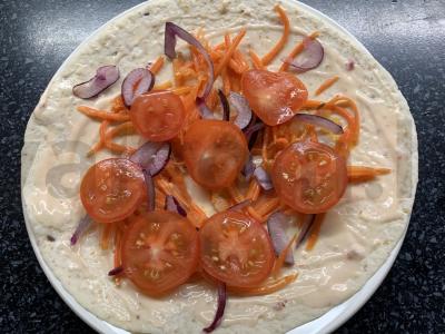 Kepinys su vištiena ir daržovėmis per 30 minučių Žingsnis 7