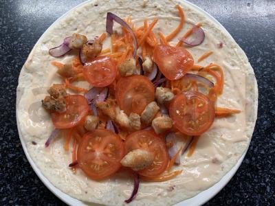 Kepinys su vištiena ir daržovėmis per 30 minučių Žingsnis 8