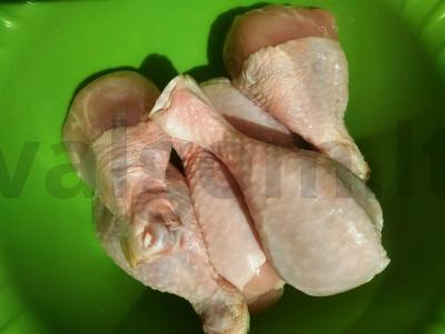 Aštrūs vištienos blauzdos oro grilyje Žingsnis 1