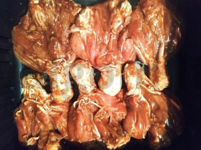 Aštrūs vištienos blauzdos oro grilyje Žingsnis 5