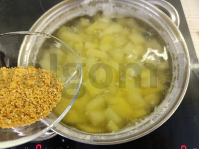 Kreminė sriuba su kvietiniais grūdais Žingsnis 2