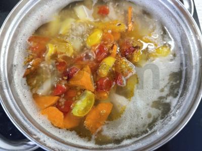 Kreminė sriuba su kvietiniais grūdais Žingsnis 4