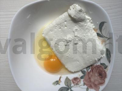 Žalios varškės bandelės su rukola Žingsnis 1