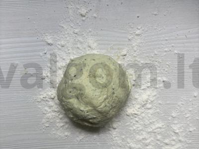 Žalios varškės bandelės su rukola Žingsnis 7