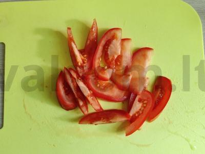 Vištienos ir pomidorų salotas su garstyčių padažu Žingsnis 2