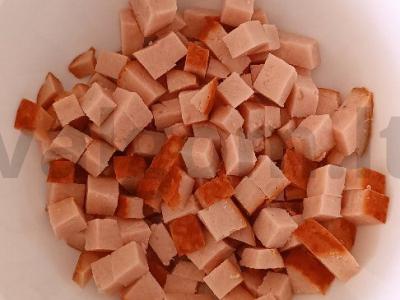 Salotos su voveraitėmis ir rūkytu vištienos ritinėliu Žingsnis 1