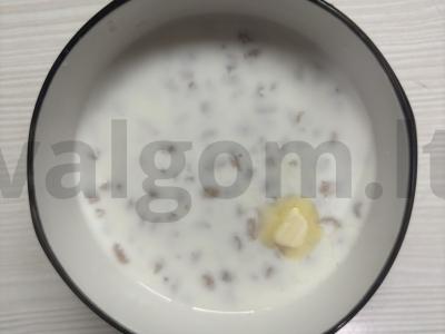 Perlų košė su pienu ir medumi Žingsnis 4