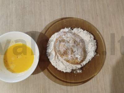 Vištienos kotletai su mocarela ir vyšniniais pomidorais Žingsnis 3