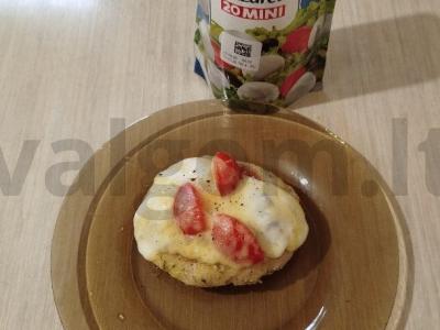 Vištienos kotletai su mocarela ir vyšniniais pomidorais Žingsnis 9