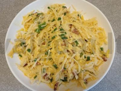 Bulviniai blynai su voveraitėmis ir žaliu svogūnu Žingsnis 10