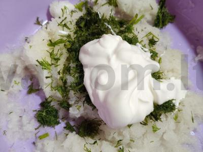 Brusketa su balta ridika Žingsnis 3