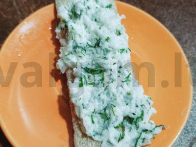 Brusketa su balta ridika Žingsnis 4