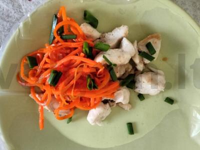 Naudingas pusryčių patiekalas iš ryžių popieriaus ir vištienos Žingsnis 7