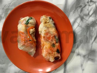 Naudingas pusryčių patiekalas iš ryžių popieriaus ir vištienos Žingsnis 10