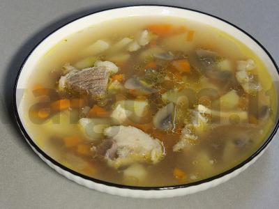 Jautienos sriuba su pupelėmis ir grybais Žingsnis 14