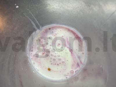 Smuzi su grikių dribsniais, varške ir juodąja serbentu Žingsnis 3