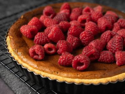 Tortas su avietėmis ir pistacijomis Žingsnis 6