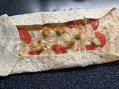 Šašlykas su vištienos nuggetais ir daržovėmis Žingsnis 9