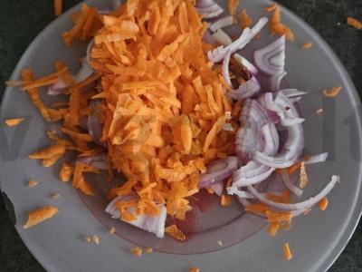 Pekino kopūstas su ryžiais, vištiena ir pomidorų-grietinės padažu Žingsnis 3