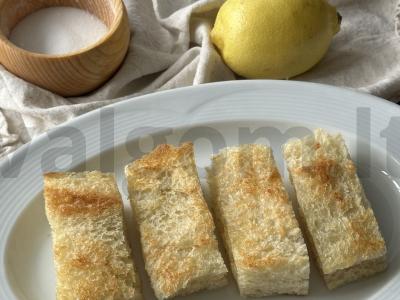 Brusketa su upėtakiu ir varškės musiu Žingsnis 3