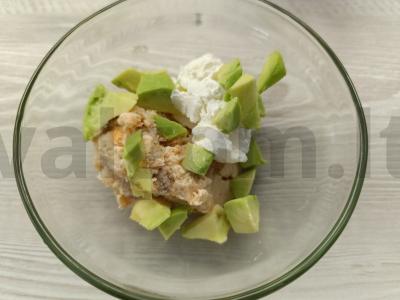 Žuvies užkandis ant krekerių Žingsnis 2