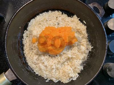 Ryžiai su moliūgų tyrė per 30 minučių Žingsnis 6