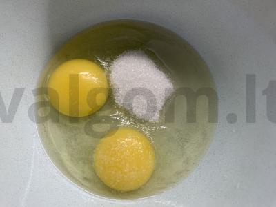 Blynai su migdolų pienu per 30 minučių Žingsnis 1