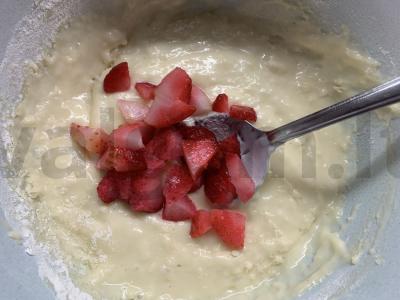 Vafliai su varškės sūriu ir braškėmis Žingsnis 4