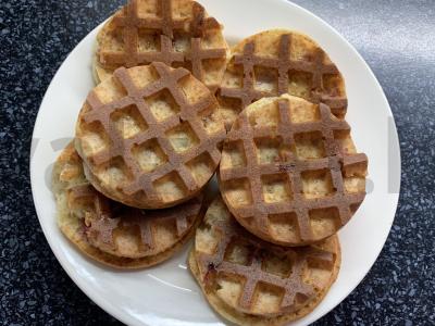 Vafliai su varškės sūriu ir braškėmis Žingsnis 6