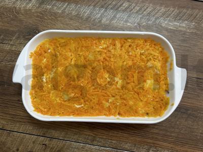 Silkė po šubomis su raudonuoju svogūnu Žingsnis 6