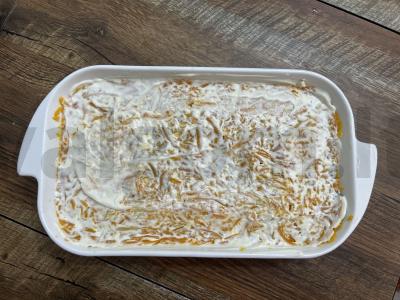 Silkė po šubomis su raudonuoju svogūnu Žingsnis 7