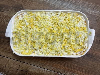 Silkė po šubomis su raudonuoju svogūnu Žingsnis 8