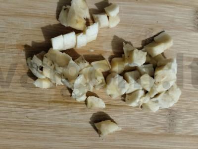 Švelnus varškės-bananų desertas per 5 minutes Žingsnis 3