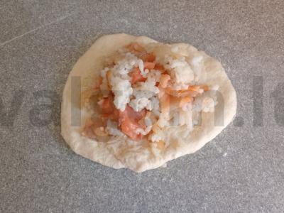 Pyragėliai su upėtakiu ir ryžiais Žingsnis 9