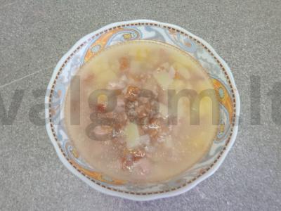 Sriuba su kviečių ir rūkytos vištienos Žingsnis 6