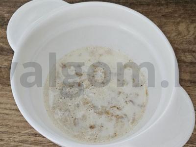 Avižinė košė su pienu ir vyšniomis Žingsnis 7