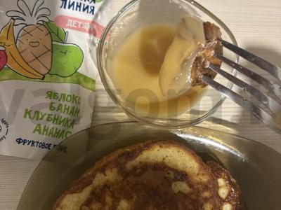 Saldžios skrudintos duonos riekelės su vaisių piurė Žingsnis 12