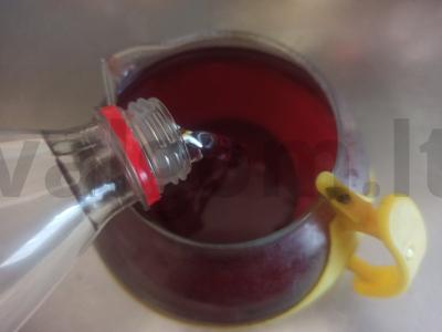 Gazuotas gėrimas su obuoliu ir juodųjų serbentų uogomis Žingsnis 4