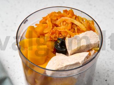 Moliūgų kreminė sriuba su kalakutiena Žingsnis 6