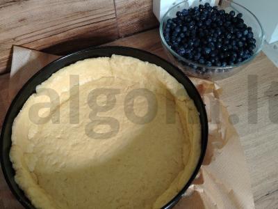 Mėlynių pyragas su grietine Žingsnis 4