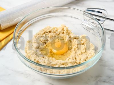 Smėlinis pyragas su varške ir vyšniomis Žingsnis 3