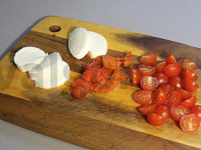 Makaronai su pesto padažu ir mocarela Žingsnis 3