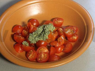 Makaronai su pesto padažu ir mocarela Žingsnis 4