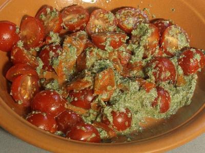 Makaronai su pesto padažu ir mocarela Žingsnis 5