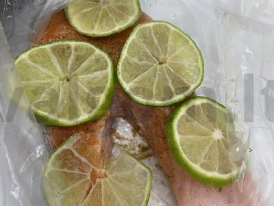 Upėtakis su barbekiu padažu ir laimu Žingsnis 3