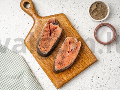 Lašišų steikai oro grilyje Žingsnis 1