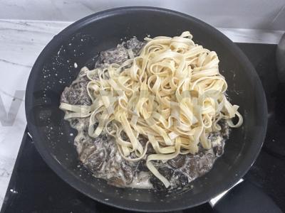 Fettuccine su miško grybais Žingsnis 6
