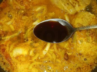 Kiaulienos krūtinėlė su bulvėmis aluje Žingsnis 6