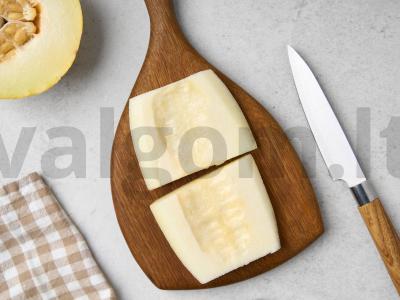 Varškės apkepas su melionu Žingsnis 2