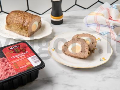 Mėsos kepinys su kiaušiniu pagrindine nuotrauka